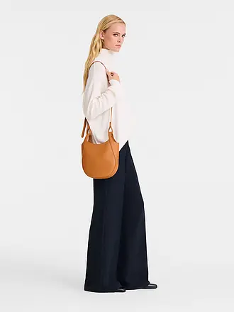 LONGCHAMP | Le Foulonne Umhängetasche Small, Creme | hellbraun